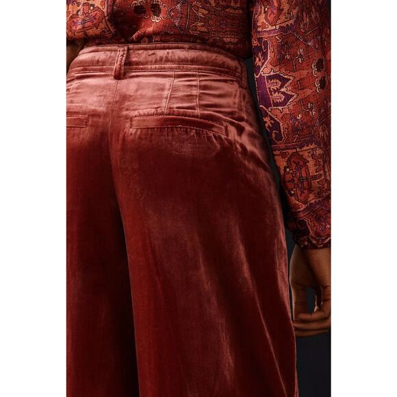 NWT Anthropologie Wide-Leg Velvet Trousers - Size 8 - Picture 5 of 6